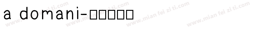a domani字体转换